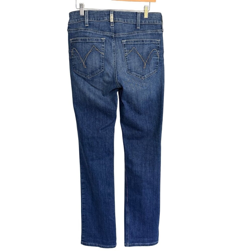 Ariat R.E.A.L Abby Womens 30 Blue Denim Straight Jeans Classic Fit Western Style - Picture 2 of 13